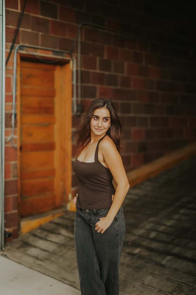Beside the old wooden door