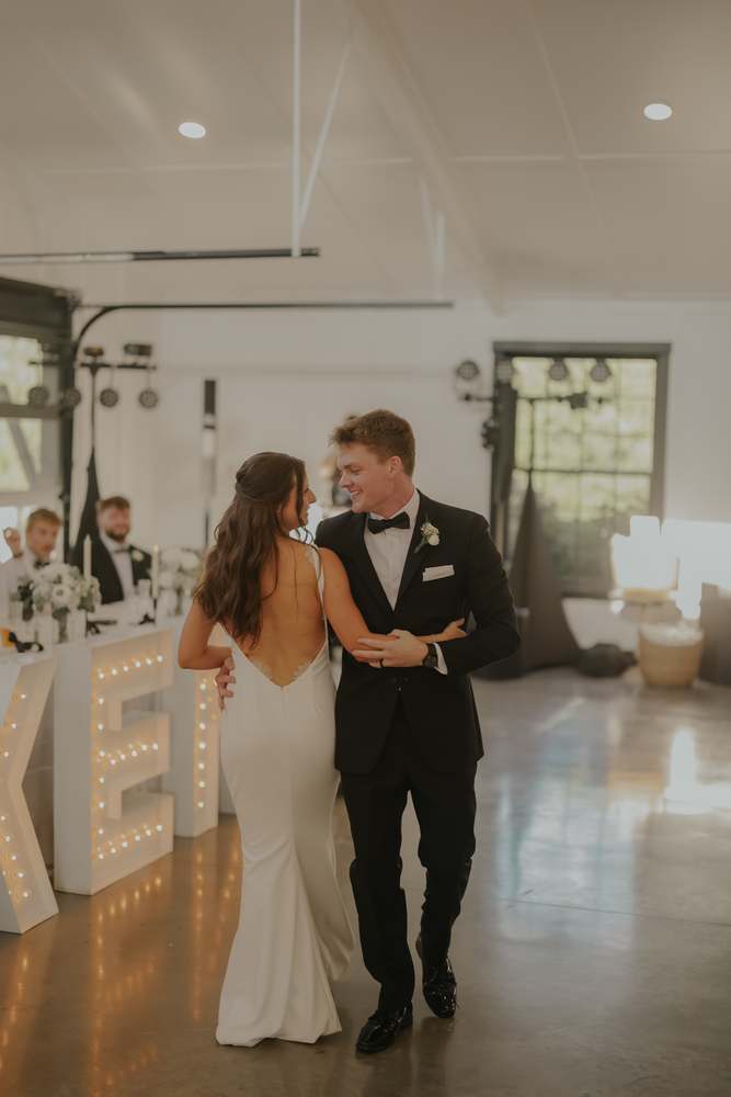 Leaving the dance floor hand in hand