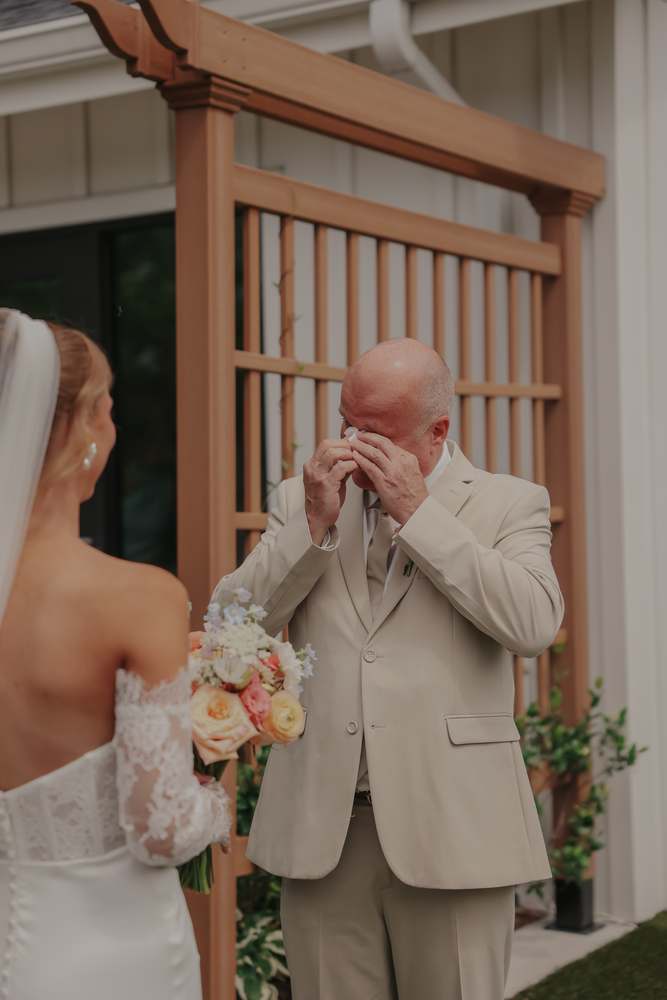 A father seeing his daughter for the first time