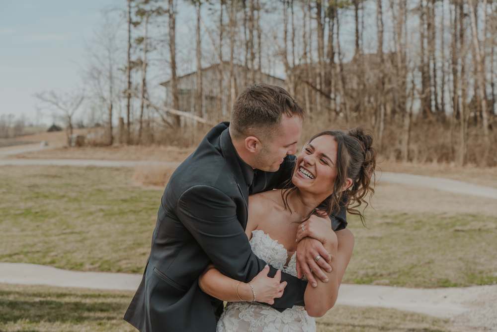 Holding on to each other in the open field