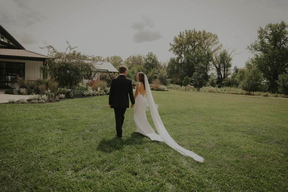 Walking out across the lawn together