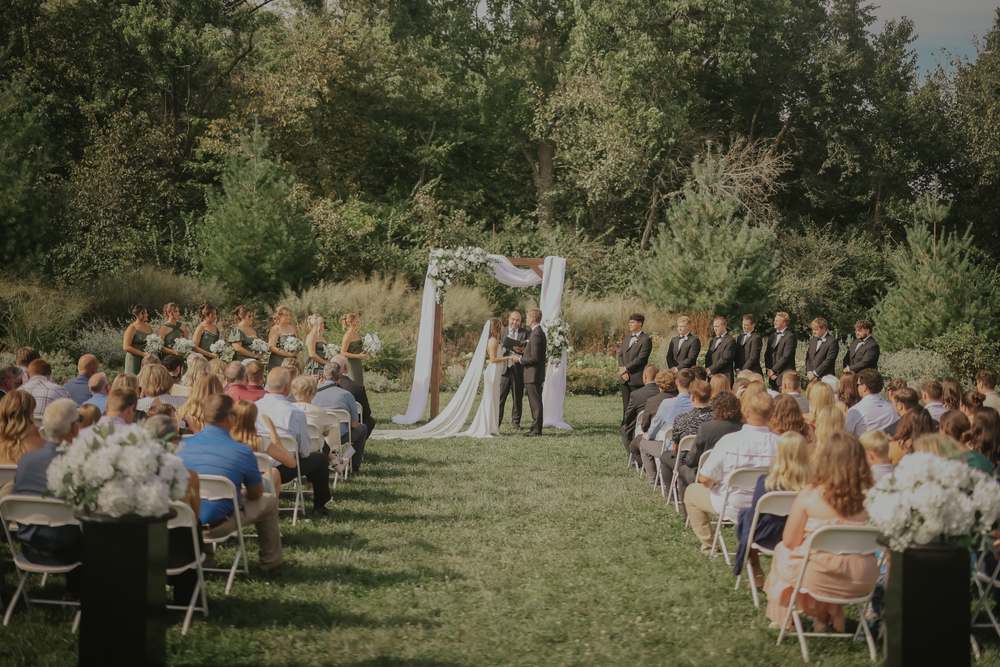 The aisle before the ceremony begins