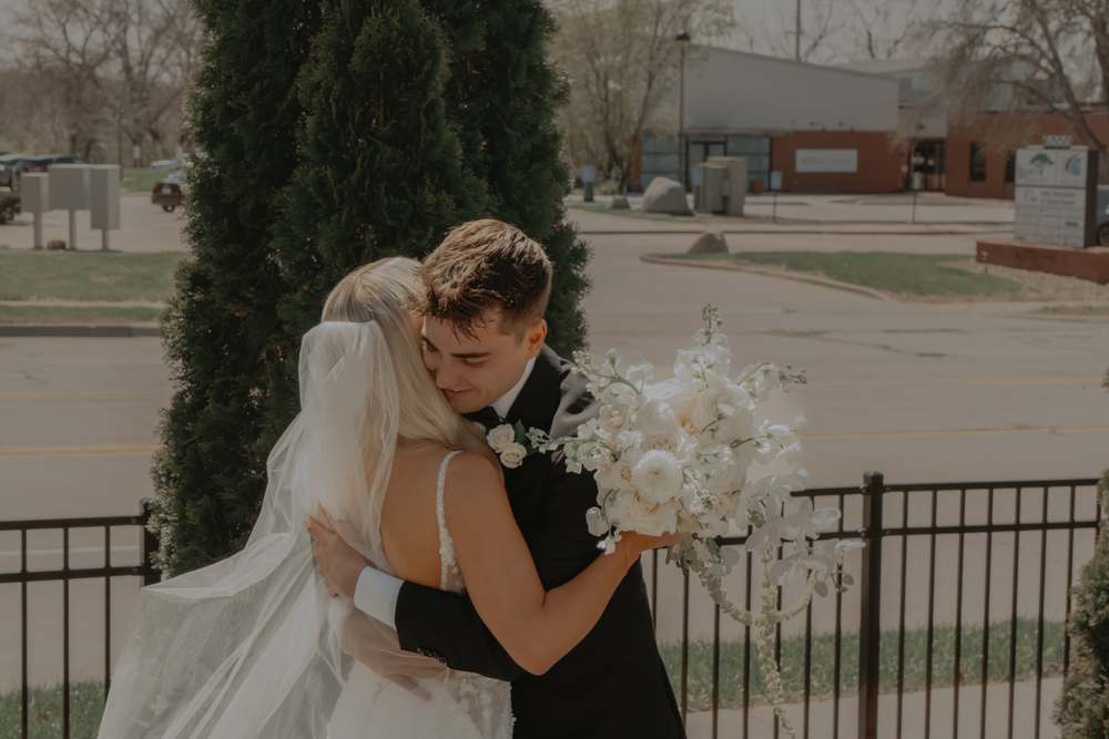 The couple just after the ceremony